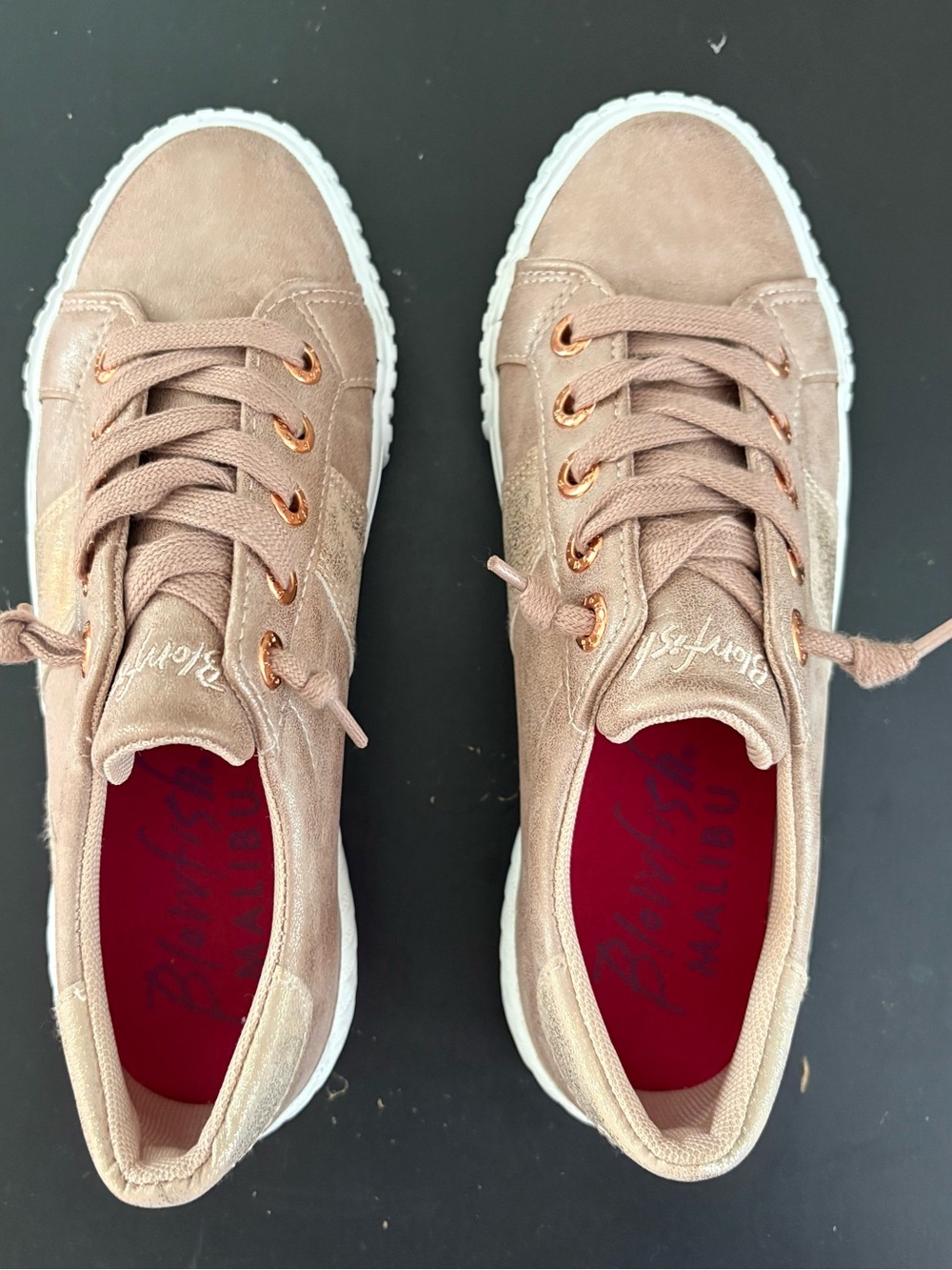 Women’s rose gold Blowfish Casual Sneakers
